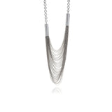 Releve Silver Long Chain Necklace - Georgina Jewelry