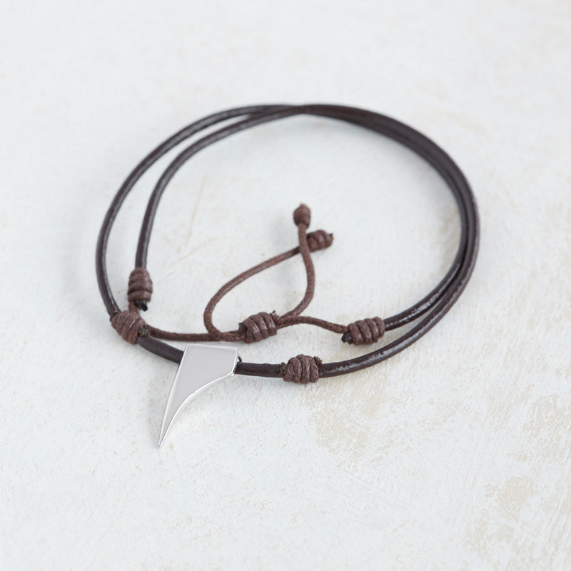 Signature Leather Necklace for Men - Georgina Jewelry