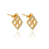 Signature Mini Flower Diamond Earrings - Georgina Jewelry