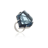 Signature Asymmetric Crystal Ring - Georgina Jewelry