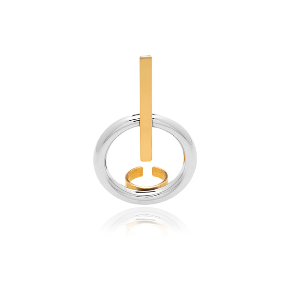 Runway Gold and Sterling Silver Ring - Georgina Jewelry