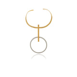 Runway Gold and Sterling Silver Necklace - Georgina Jewelry