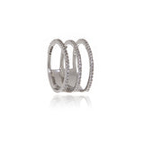 Triple Diamond  Infinity Ring - Georgina Jewelry