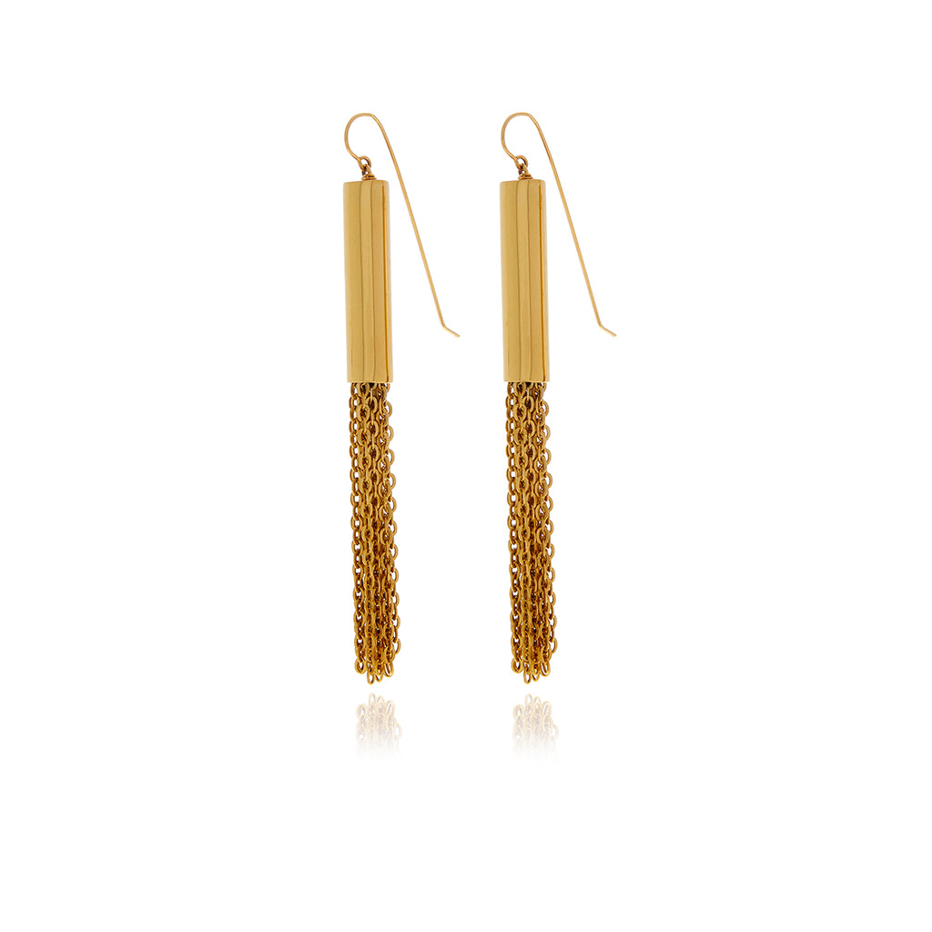 Revere Gold Chain Earrings - Main Image