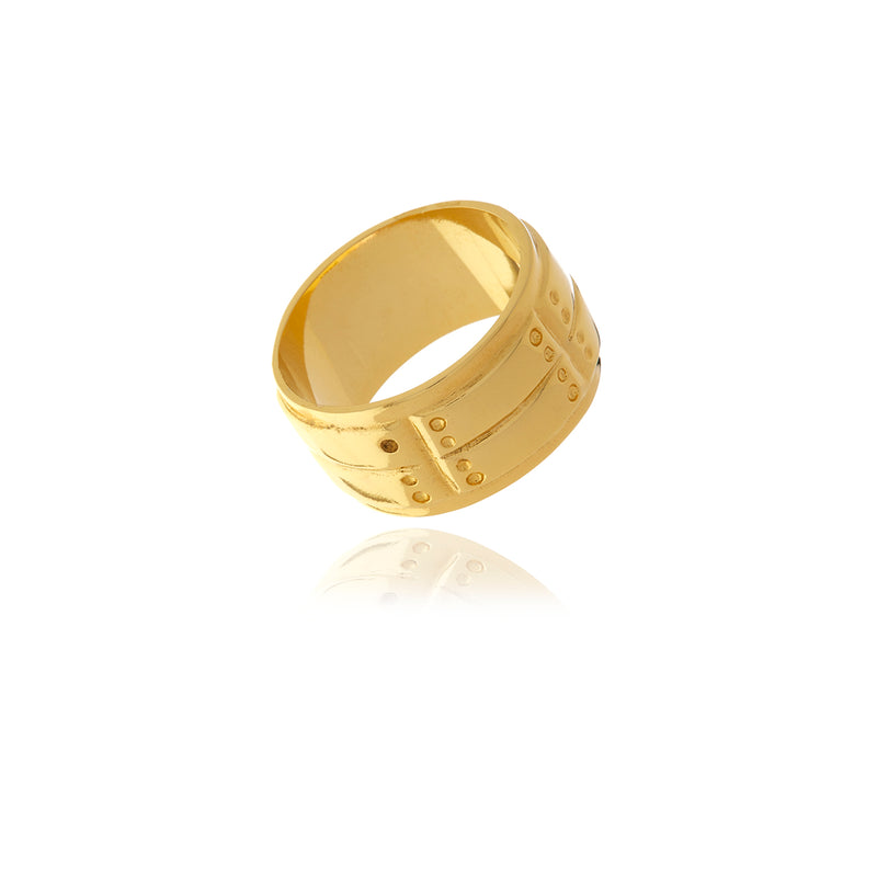Signature Rhodium Ring for MEN - Georgina Jewelry