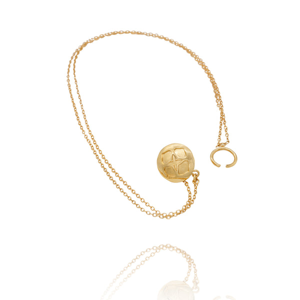 Signature Gold Nose Cuff Chain Earring - Georgina Jewelry
