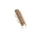 Double Bar - Two Finger Crystal Ring - Georgina Jewelry