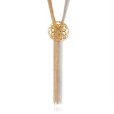 Flower 3D Long Necklace - Georgina Jewelry