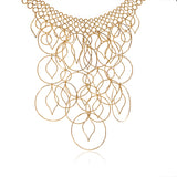Petal Hoops Gold Necklace - Georgina Jewelry