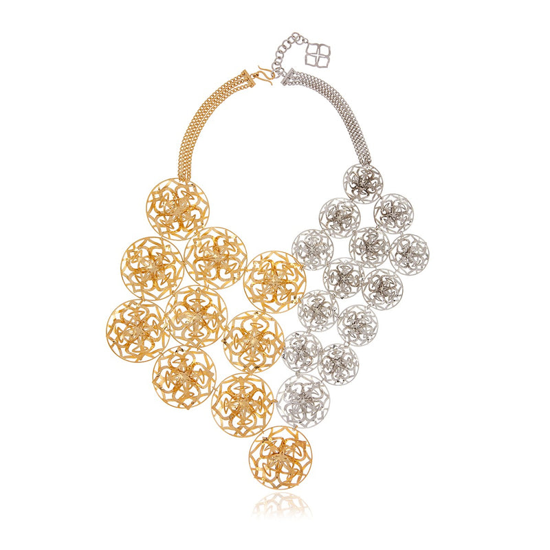 Flower Pectoral 3D Necklace - Georgina Jewelry