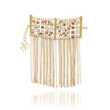 Gold Nest Bead Statement Bracelet - Georgina Jewelry